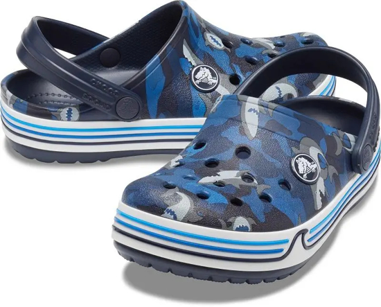 Picture of CROCS otr crocband shark clog navy