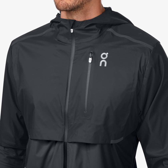 Picture of On m jakna WEATHER JACKET black/shadow