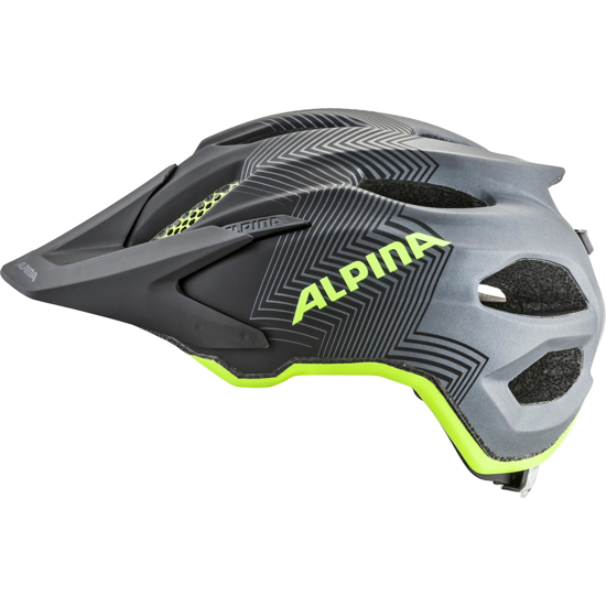 Picture of ALPINA otr kolesarska čelada CARAPAX JR black-neon-yellow