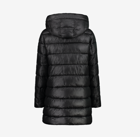 CMP ž plašč 33K3576 U901 COAT ZIP WITH 3D EFECT black
