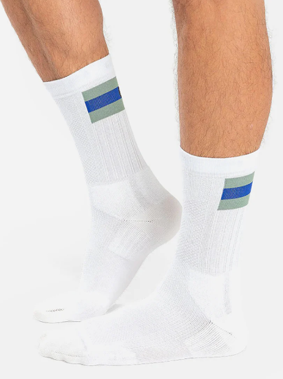 On m nogavice 376.01191 TENIS SOCK white green