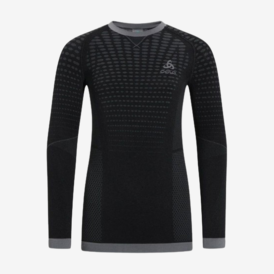 ODLO otr perilo majica 183139 60056 PERFORMANCE WARM KIDS' LONG SLEEVE BASE LAYER TOP black grey