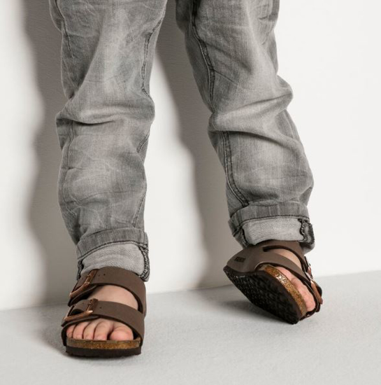 BIRKENSTOCK natikači  552893 ARIZONA KIDS -narrow- mocha