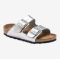 BIRKENSTOCK natikači ARIZONA KIDS -narrow- electric metallic silver