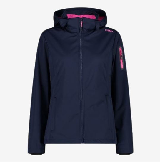 CMP ž softshell 39A5016 00MR JACKET ZIP HOOD light blue fuxia