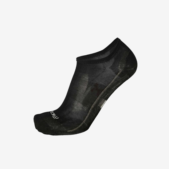 MICO tekaške nogavice CA01620 007 EXTRALIGHT WEIGHT ODOR ZERO X-STATIC® MULTISPORT NO-SHOW SOCKS black