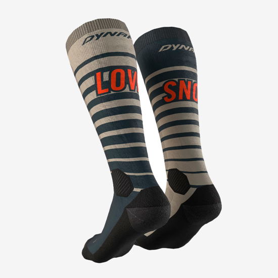 DYNAFIT nogavice 71613 5261 FT GRAPHIC SOCKS rock khaki snow