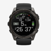 GARMIN športna ura FENIX® 8 010-02905-21 AMOLED sapphire carbon grey DLC with black pebble grey silicone band , 51 mm