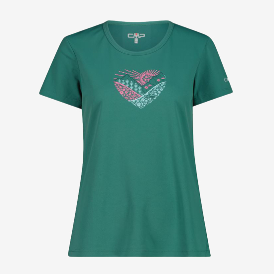 CMP ž majica 38T6656 E811 T-SHIRT PIQUET agave