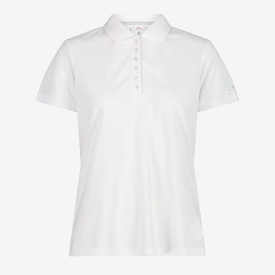 CMP ž polo majica 3T59676 24XT ONE COLOUR PIQUET bianco