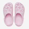 CROCS classic floral cutout clog 210943 pink milk