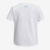 UNDER ARMOUR otr majica 1389765 100 BUBBLE WORDMARK white prime pink