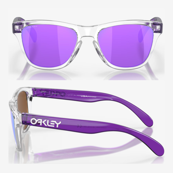 OAKLEY otr sončna očala 9009-03 FROGSKINS XXS Clear Prizm Violet