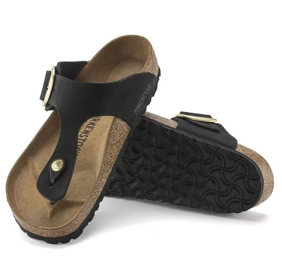 BIRKENSTOCK natikači 1024019 GIZEH BIG BUCKLE  -regular- black