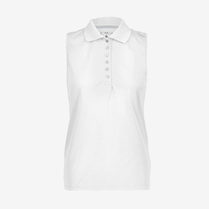 CMP ž polo majica 3T59776 24XT SLEEVELESS POLO white