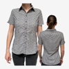 CMP ž srajca 34S6166 61ZT SHORT-SLEEVE CHECK-PATTERNED SHIRT terra sabbia