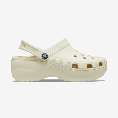 CROCS classic platform clog 206750 bone