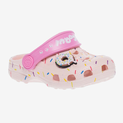 COQUI otr natikači LITTLE FROG 8701-280-4106 candy pink dk. pink donut + amulet
