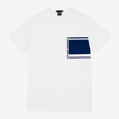 COLMAR m majica 7524 6SH 01A white navy