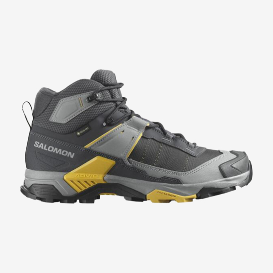 SALOMON m pohodni copati 477541 X ULTRA 5 MID GTX asphalt/spicy mustard