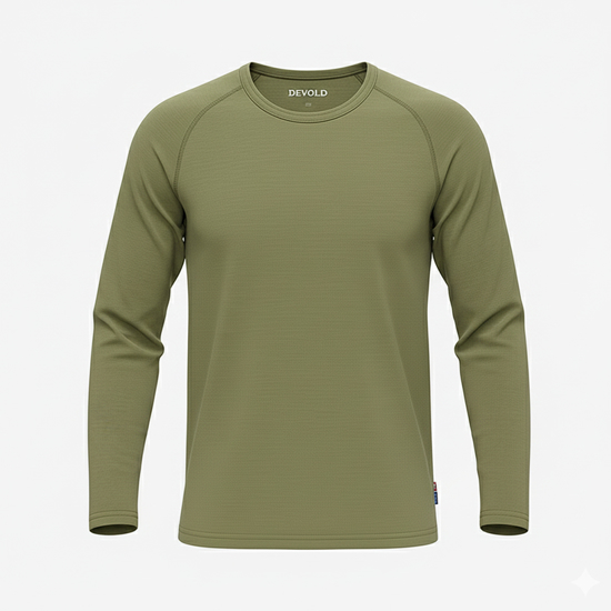 DEVOLD m perilo majica 245 221 404 LAUPAREN MERINO 190 lichen