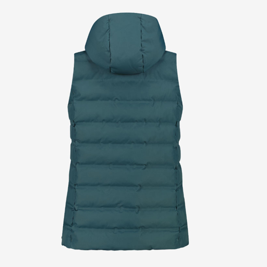 CMP ž brezrokavnik 35K3636 F520 LONG PADDED VEST WITH HOOD trek green