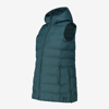 CMP ž brezrokavnik 35K3636 F520 LONG PADDED VEST WITH HOOD trek green