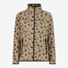 CMP ž jopica 35H4026 23ZU PRINTED KNIT TECH FLEECE JACKET nero cookie