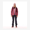 CMP ž softshell 35A1516 B709 JACKET WITH DETACHABLE HOOD peony