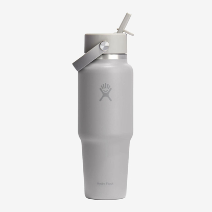 HYDRO FLASK WIDE MOUTH TRAVEL BOTTLE WITH FLEX STRAW CAP WT32CFS035 946ml tonal birch