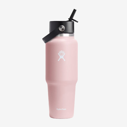 HYDRO FLASK WIDE MOUTH TRAVEL BOTTLE WITH FLEX STRAW CAP WT32CFS678 946ml trillium
