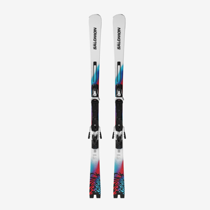 SALOMON odr smučarski set L478918 E ADDIKT + MI12 GW F80 white neon blue