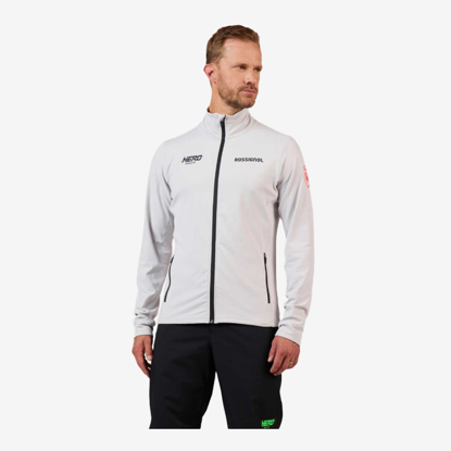 ROSSIGNOL m jopica RLOML01 23Q MEN'S HERO MID LAYER STRETCH JACKET soft grey