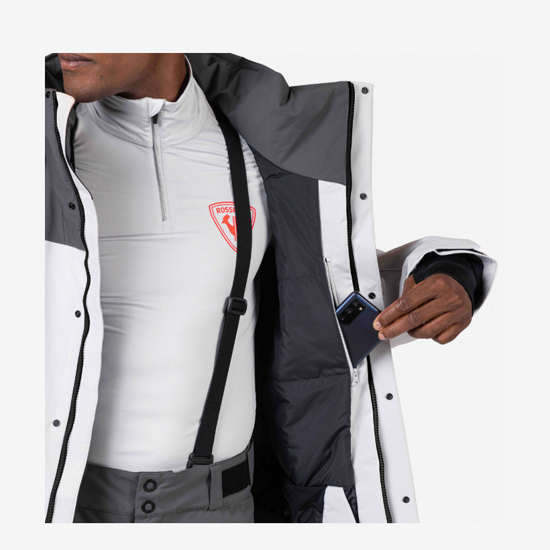 ROSSIGNOL m smučarska bunda RLOMJ05 23Q MEN'S HERO VELIKA INSULATED SKI JACKET soft grey