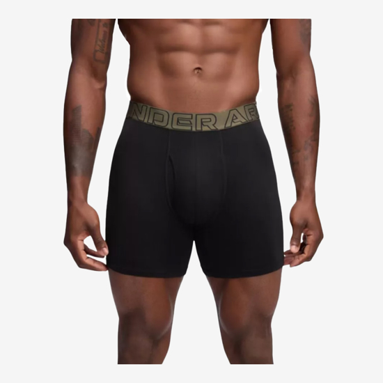 UNDER ARMOUR m spodnje hlače 1383889-005 UA PERF COTTON 3-PAIR black green