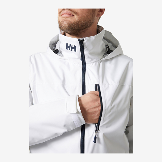 HELLY HANSEN m jakna 34443 001 HOODED SAILING JACKET 2.0 white
