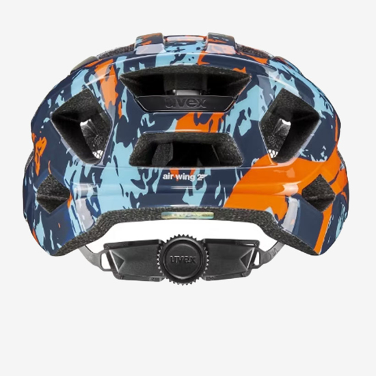 UVEX otr kolesarska čelada 41466401 AIR WING 2 papaya bubble blue