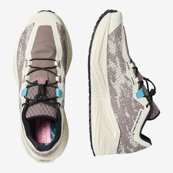 SALOMON m tekaški copati 491749 AERO GLIDE 4 GRVL vanilla ice/black