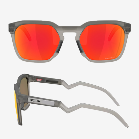 OAKLEY sončna očala 9533-02 HSTN SQ Matte Grey Smoke Prizm Ruby