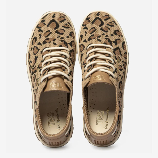 TBS ž čevlji JAZARIA L7645 leopard brun