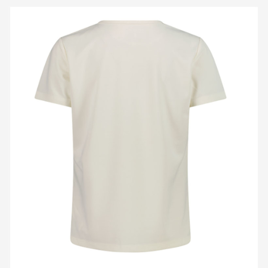 CMP ž majica 39T5676P A145 ROUND NECK T-SHIRT WITH CMP LOGO off white