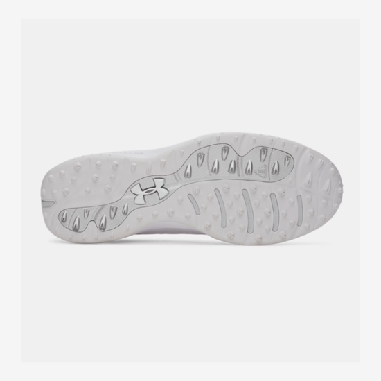 UNDER ARMOUR m golf čevlji 6006117-100 DRIVE PRO CLONE SPIKELESS white metallic silver