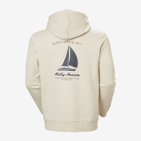 HELLY HANSEN m kapucar 54546 034 SHORELINE HOODIE cream