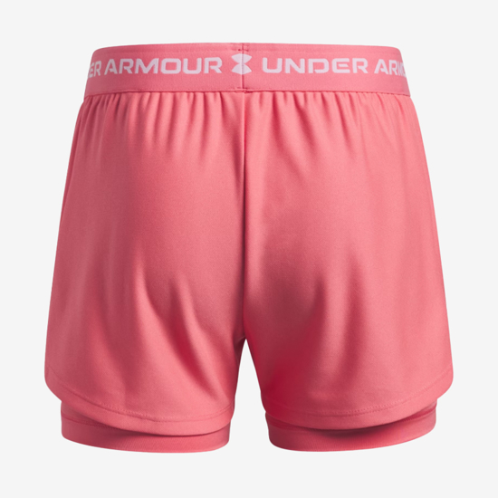UNDER ARMOUR otr hlače 6004985-600 TECH PLAY UP GIRLS 2 IN 1 bittersweet pink white