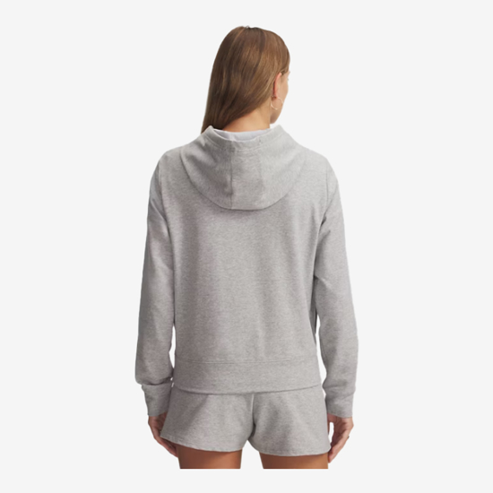 UNDER ARMOUR ž kapucar 6011015-011 SPORT TERRY HOODIE mod gray light heather white