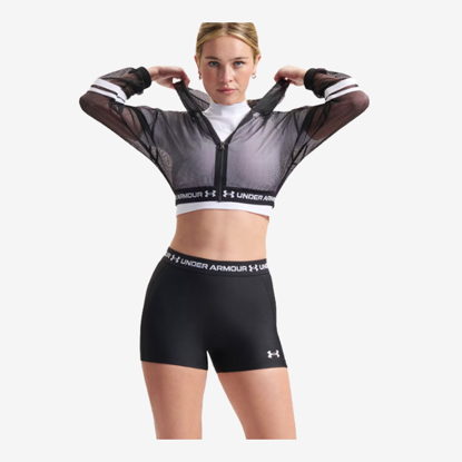 UNDER ARMOUR ž jopica 6012295-008 HEATGEAR MESH FULL ZIP ultimate black white