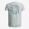 UNDER ARMOUR otr majica 6009269-477 WORDMARK BLUR SHORT SLEEVE enamel stone blue
