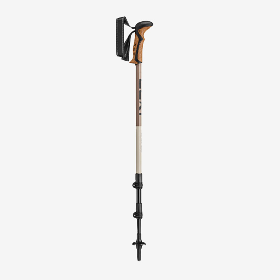 LEKI pohodne palice 65620431 KHUMBO black pale clay light pale clay dark