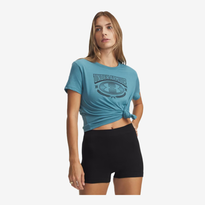 UNDER ARMOUR ž majica 6010592-466 VARSITY SHORT SLEEVE boundless blue dark navy blue