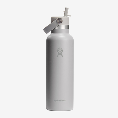 HYDRO FLASK 21 oz STANDARD MOUTH WITH FLEX STRAW CAP S21CFS035 621ml birch